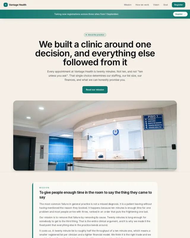 About, Clinic Statement template preview